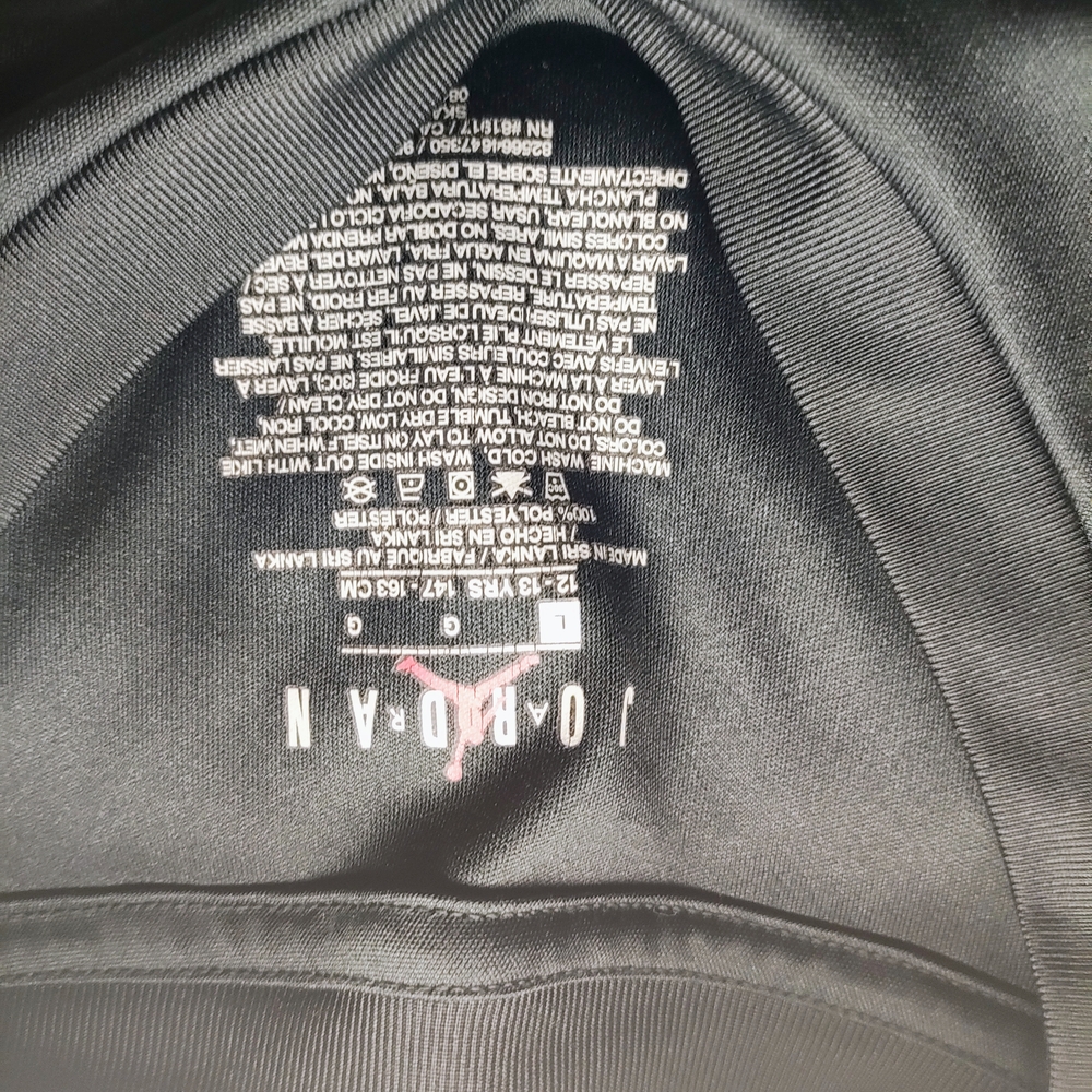 Jordan Black Tee with White Logo - Picture 2 of 2